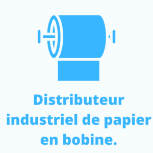 Distributeur industriel de papier en bobine.